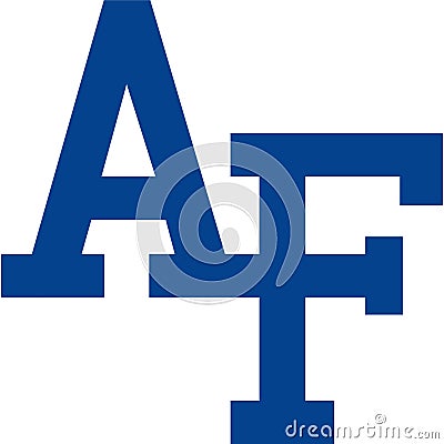 Air force falcons sports logo Editorial Stock Photo